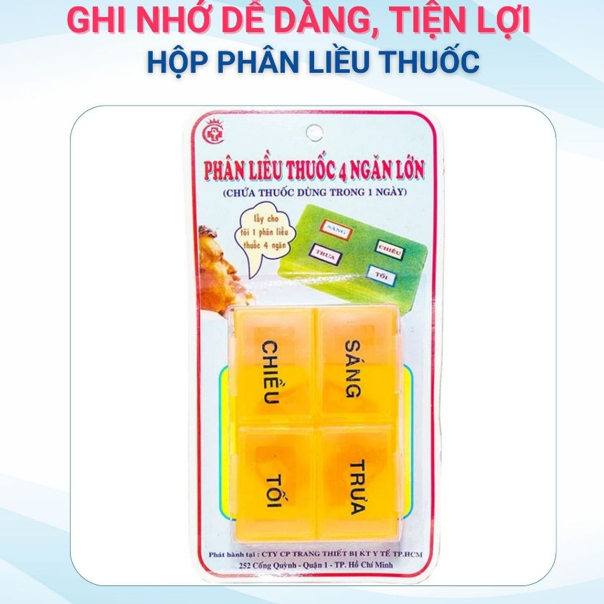 [KÈM QUÀ] Hộp Phân Liều Thuốc Đa Ngăn - Ghi Nhớ Dễ Dàng, Tiện Lợi Cho Mọi Lịch Trình