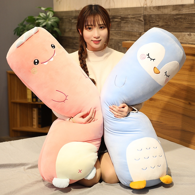 Gấu Bông Dài Ôm Hình Động Vật Dễ Thương, Gối Ngủ Mềm Mại Cao Cấp Cho Bé Và Người Lớn G173