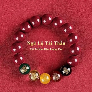 Vòng tay chu sa ngũ lộ thần mang phong thủy thu hút tài vận và bảo mệnh cho gia chủ