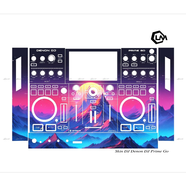 Tấm Dán Skin DJ Denon Prime Go, Skin In Theo Yêu Cầu IB Shop Để Gửi Mẫu