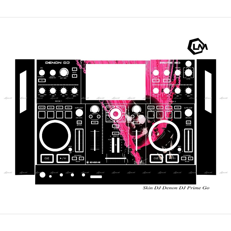 Tấm Dán Skin DJ Denon Prime Go, Skin In Theo Yêu Cầu IB Shop Để Gửi Mẫu