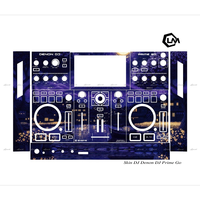 Tấm Dán Skin DJ Denon Prime Go, Skin In Theo Yêu Cầu IB Shop Để Gửi Mẫu