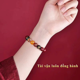 Vòng tay chu sa ngũ lộ thần mang phong thủy thu hút tài vận và bảo mệnh cho gia chủ