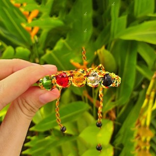 Vòng ngũ sắc phối 5 đá ngũ hành bình an may mắn, vòng tay phong thuỷ cao cấp