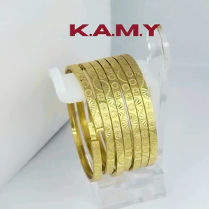Bộ ximen hoa mặt trời mạ vàng 18K khóa lưỡi gà – Lắc tay thời trang cao cấp Bộ 07 Chiếc