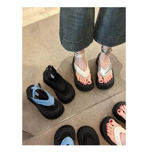 Dép Sandal Quai Hậu Xỏ Ngón Đế Độn Siêu Êm Điệu Đà phong cách Ulzzang