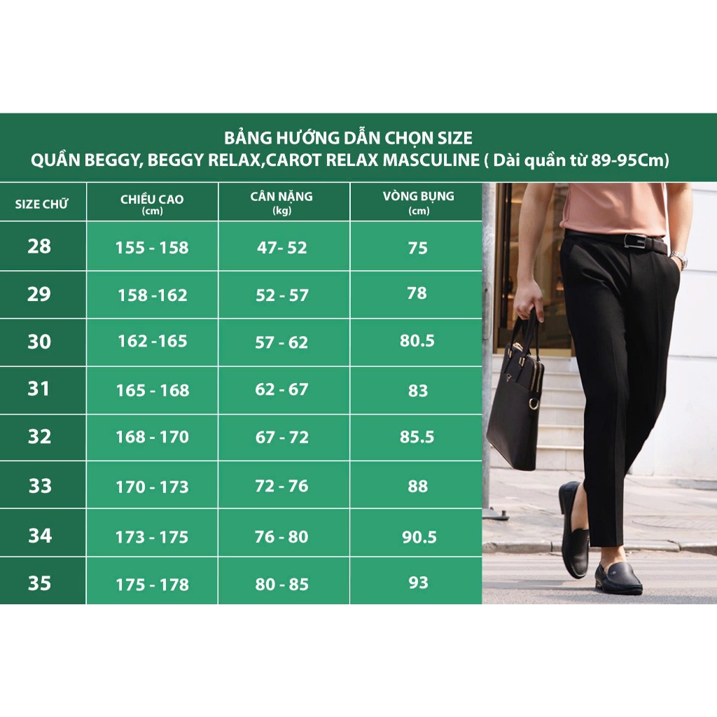 Quần âu tăng cạp cao cấp Masculine, Form dáng beggi thời thượng, chất liệu cotton mềm mại - MBC24.1