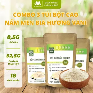Bột cao nấm men bia 100g vị vani, thực phẩm chay lành mạnh, hương vị dịu nhẹ dễ sử dụng M-Yeast
