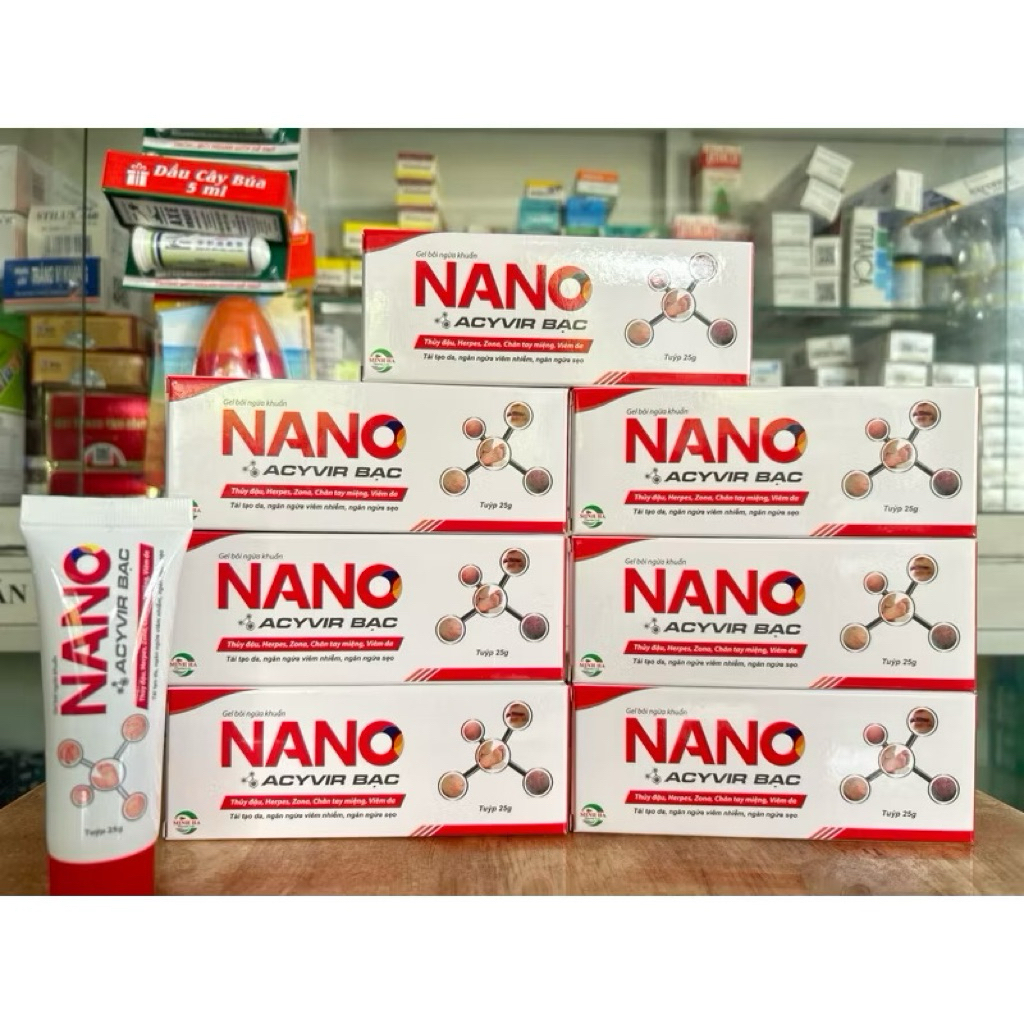 ✅ (CHÍNH HÃNG) Gel bôi ngừa khuẩn Nano Acyvir Bạc- chuẩn, date xa