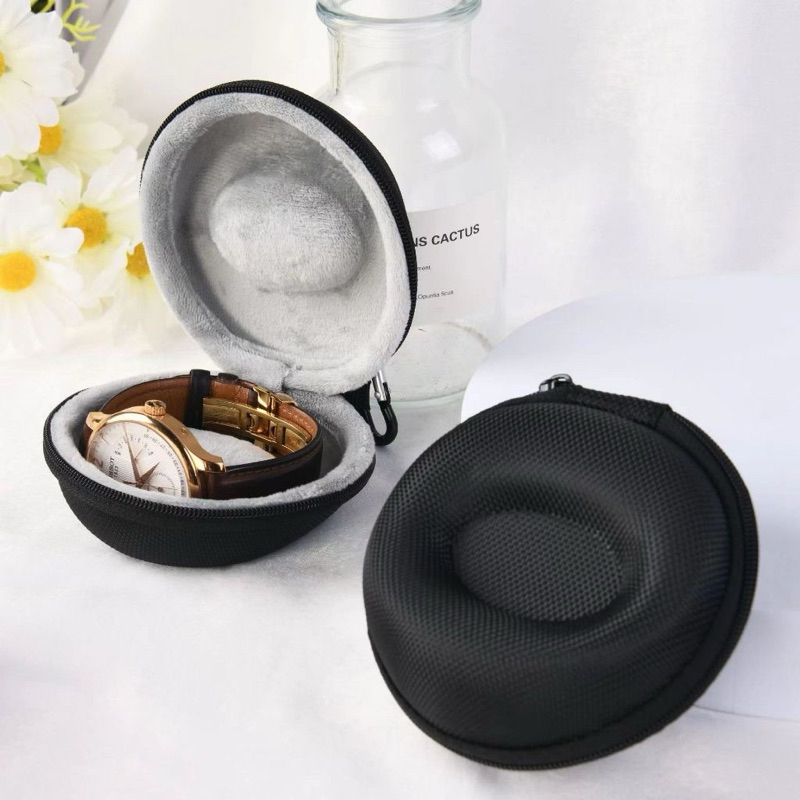 Hộp Đựng Đồng Hồ 1 Cái Lót Nhung Có Khoá Kéo Nhỏ Gọn Tiện Dụng