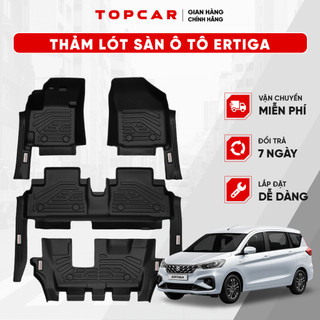 Thảm lót sàn ô tô SUZUKI ERTIGA TOPCAR chất liệu nhựa TPE nguyên sinh cao cấp không chứa chất độc hại