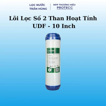 Lõi Lọc Số 2 OCB - UDF Than Hoạt Tính Dạng Hạt 10 Inch - Lõi Than Hoạt Tính Lắp Cho Ly 10 Inch