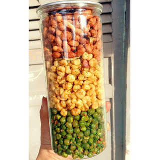 Snack Mix 3 Vị Hũ 300gr – Tăm Đậu Phô Mai, Đậu Hà Lan, Bắp Sấy