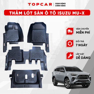Thảm lót sàn ô tô ISUZU MUX TOPCAR chất liệu nhựa TPE nguyên sinh cao cấp không chứa chất độc hại