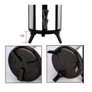 Bình inox 3 đáy ủ trà giữ nhiệt 6L - 20L Chubby Chef dung tích chuẩn không làm tròn An toàn sức khỏe
