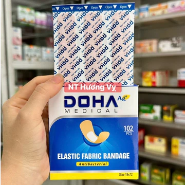 Băng cá nhân DOHA Medical độ dính cao, bảo vệ vết thương, vết trầy xước (Hộp 30 miếng/102 miếng) Băng dán vết thương