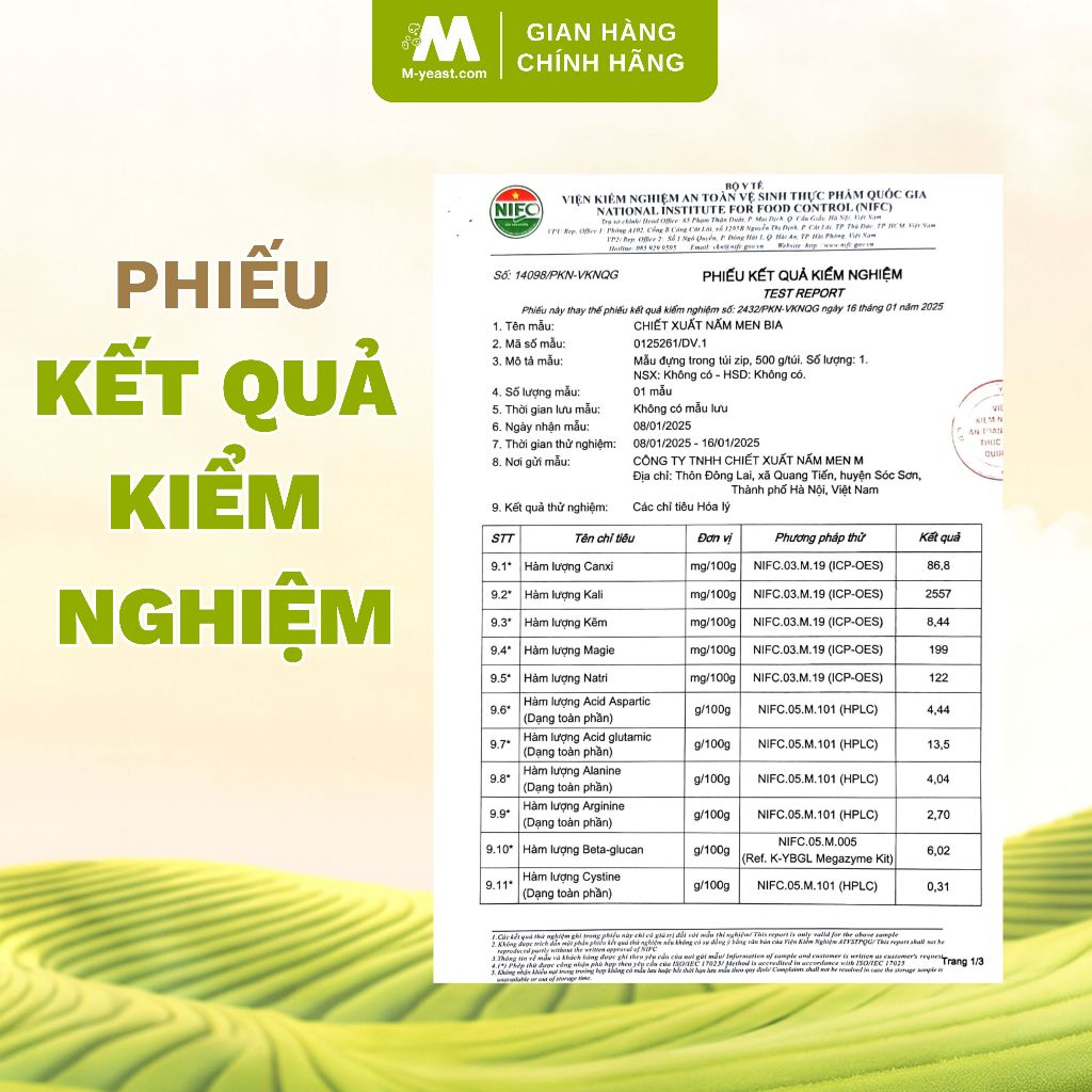 [COMBO 2] Bột Cao Nấm Men Bia Nguyên Chất – Đạm Thực Vật Từ Nấm Men, Dễ Hấp Thu