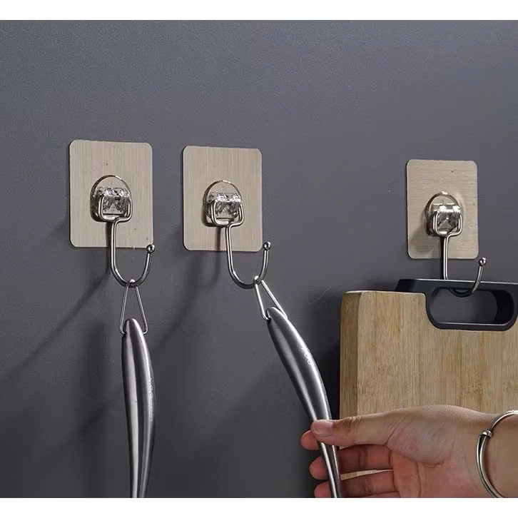 Combo 10-50 Móc Dán Tường Siêu Dính, Móc Treo Đồ Dán Tường Nhôm Inox Treo Đồ Nặng Tới 10kg - Huy Tưởng | BigBuy360 - bigbuy360.vn