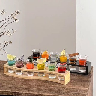 Bộ 6 ly shot 15ml, ly thủy tinh cao cấp chuyên dùng uống rượu cho các quán bar pub và gia đình