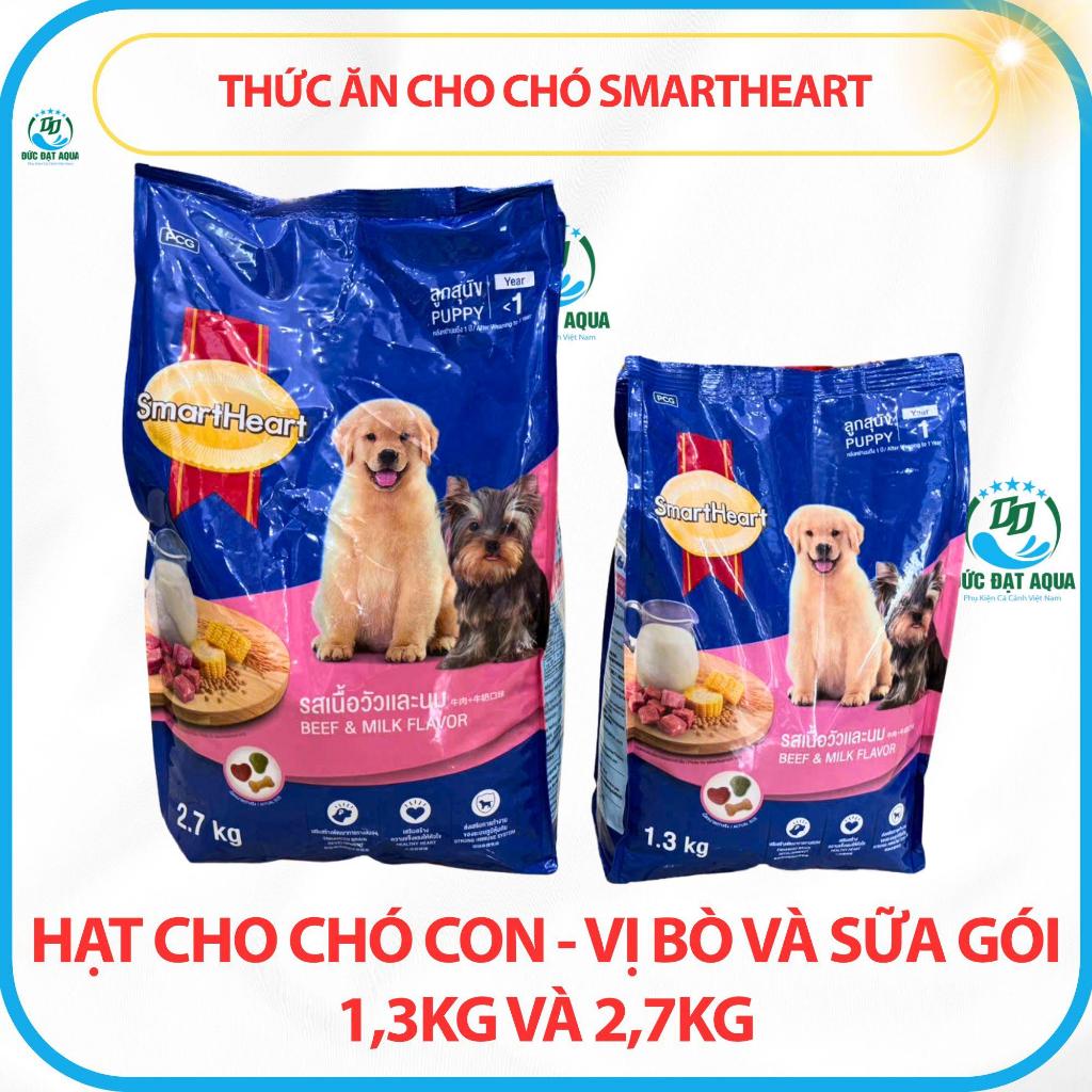 Thức ăn Cho Chó Con smartheart 1.3kg & 2,7kg-Hạt Cho Chó Tăng Cường Hệ Miễn Dịch Cho Thú Cưng