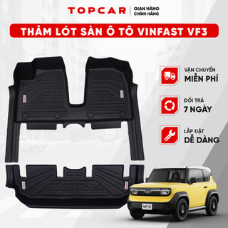 Thảm lót sàn ô tô VINFAST VF3 TOPCAR chất liệu nhựa TPE nguyên sinh cao cấp không chứa chất độc hại