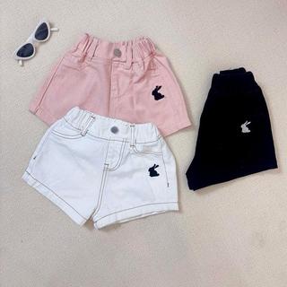 Q144-[tomnaukid] Quần Short thêu Thỏ cho bé gái size từ 9-40Kg