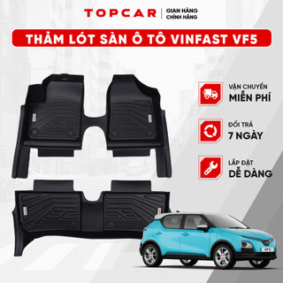 Thảm lót sàn ô tô VINFAST VF5 TOPCAR chất liệu nhựa TPE nguyên sinh cao cấp không chứa chất độc hại