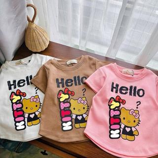 A15-[tomnaukid] Áo thun Hello Ki.tty cho bé gái size từ 9-34Kg
