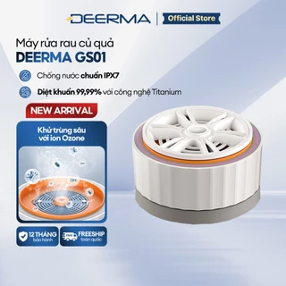 Máy rửa rau củ quả tự động Deerma GS01 đa năng với công nghệ xoay nước tự động, sạch vi khuẩn - Bảo hành 12 tháng