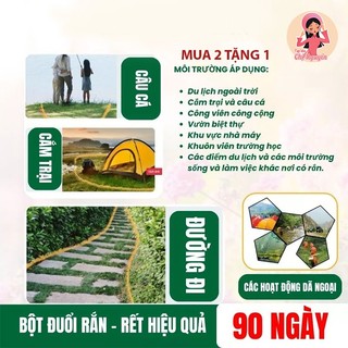 [MUA 2 TẶNG 1]Bột Đuổi Rắn DRiVE SNAKE 500g – Hiệu Quả 90 Ngày, Không Trôi Mưa