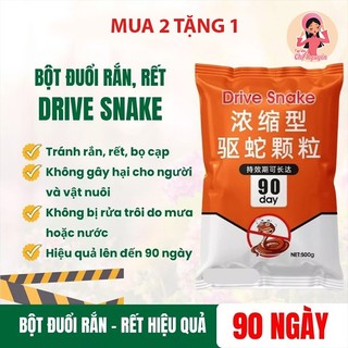 [MUA 2 TẶNG 1]Bột Đuổi Rắn DRiVE SNAKE 500g – Hiệu Quả 90 Ngày, Không Trôi Mưa
