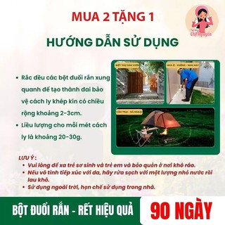 [MUA 2 TẶNG 1]Bột Đuổi Rắn DRiVE SNAKE 500g – Hiệu Quả 90 Ngày, Không Trôi Mưa