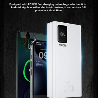 [CÓ 3C] Cục tích điện WK Design WP-93 20000mah TypeC PD 27W, USB QC 3.0 22.5W (2 màu)
