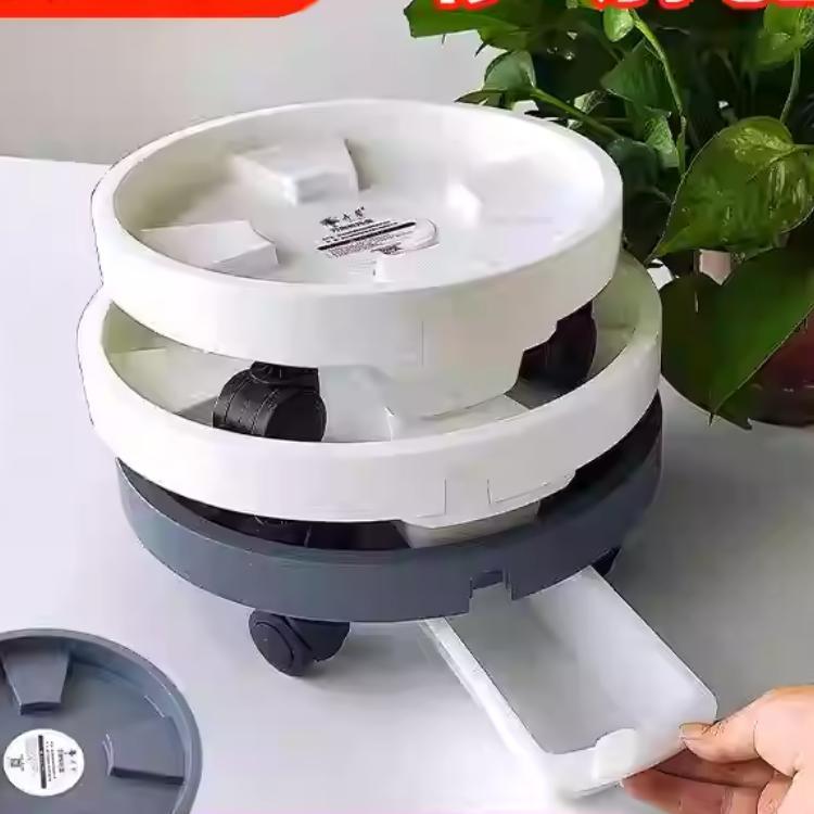 Đế nhựa di chuyển chậu cây có bánh xe xoay 360đ thiết kế hộp thoát nước thông minh chịu lực đến 50kg