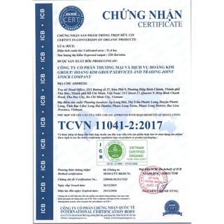 Gạo Hữu Cơ ST25 Hoàng Kim Thiên An 5kg – Gạo Sạch An Toàn, Cơm Dẻo Thơm Tự Nhiên, Thực Phẩm Healthy