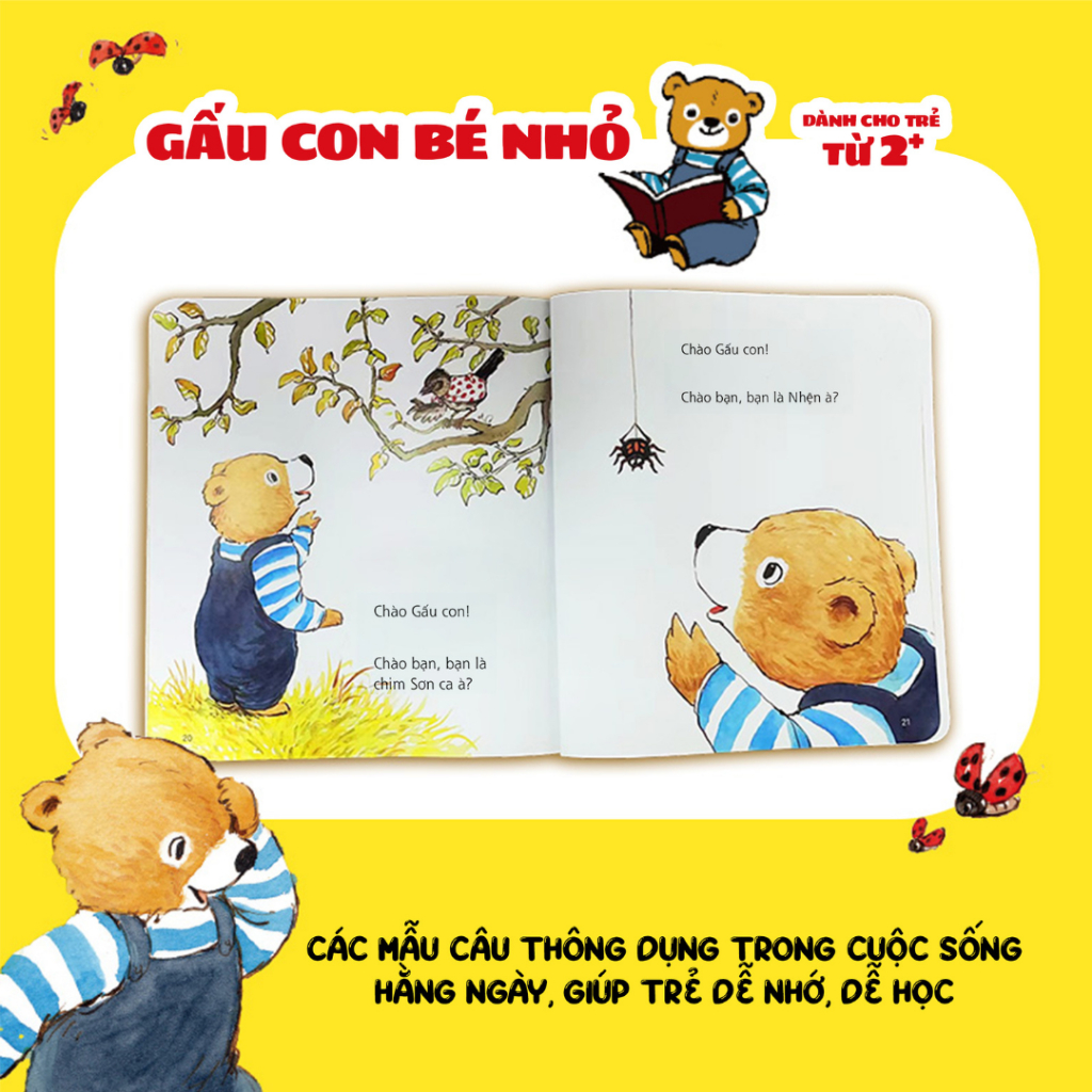 Sách - Combo 10 Cuốn Gấu Con Bé Nhỏ - Dành Cho Bé Từ 2 Tuổi - Tiên Phong Books