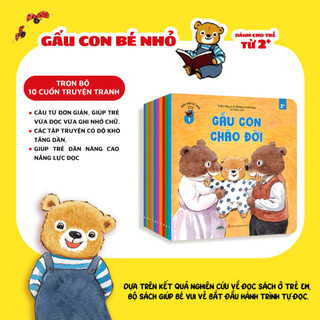 Sách Tranh Phát Triển Tư Duy Cho Bé -  Combo 10 Cuốn Gấu Con Bé Nhỏ Dành Cho Bé Từ 2 Tuổi - Tiên Phong Books
