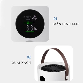 Máy lọc không khi AP01 YAMAZAKI công nghệ lọc 3 lớp HEPA khử mùi diệt khuẩn tạo ion âm hút lông