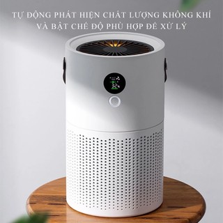 Máy lọc không khi AP01 YAMAZAKI công nghệ lọc 3 lớp HEPA khử mùi diệt khuẩn tạo ion âm hút lông