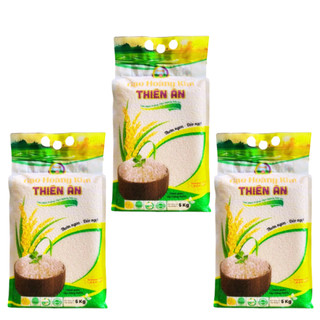 Gạo Hữu Cơ ST25 Hoàng Kim Thiên An 5kg – Gạo Sạch An Toàn, Cơm Dẻo Thơm Tự Nhiên, Thực Phẩm Healthy