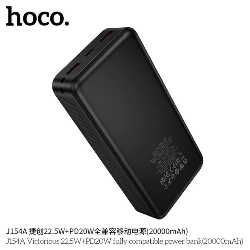 Sạc nhanh dự phòng 20000mAh hoco J154A Type-C PD 20W & 2 USB 22.5W