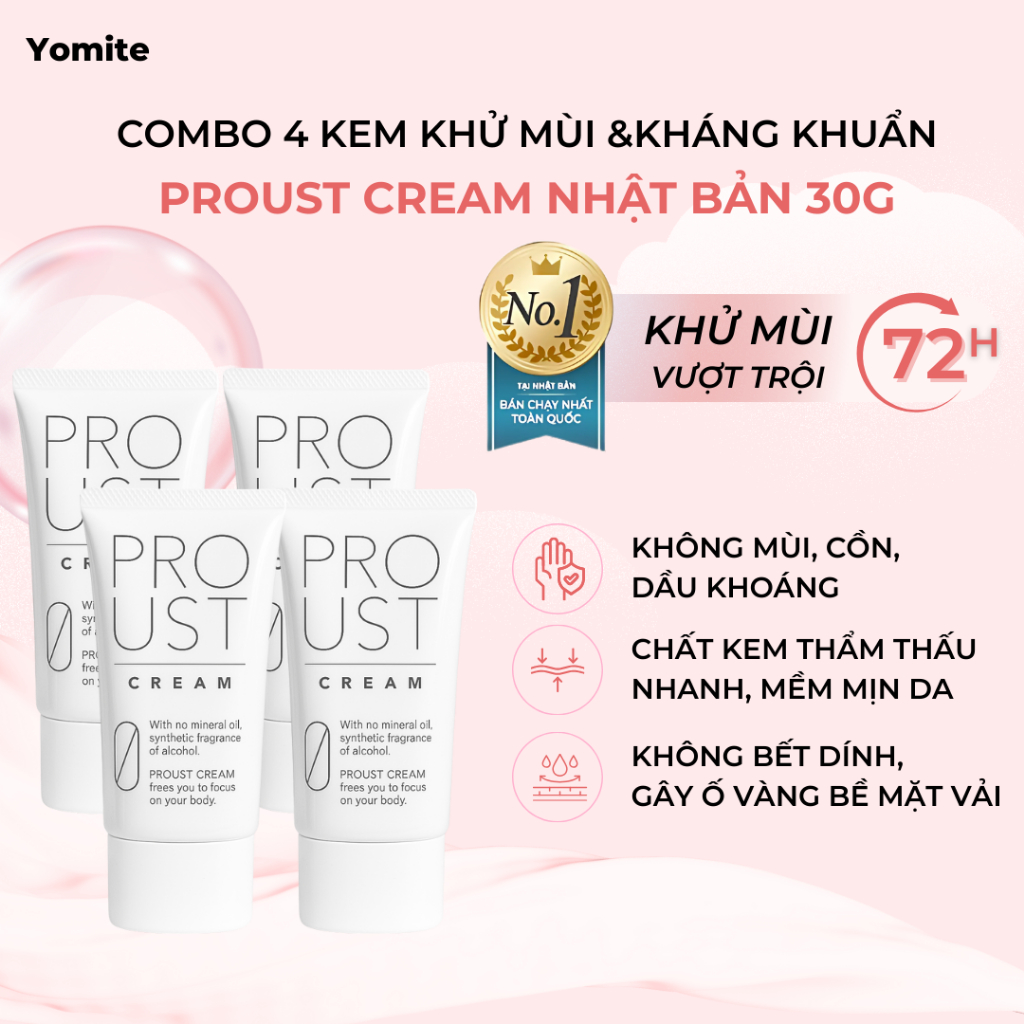 Kem Khử Mùi Nách Proust Cream - Hình ảnh thực tế