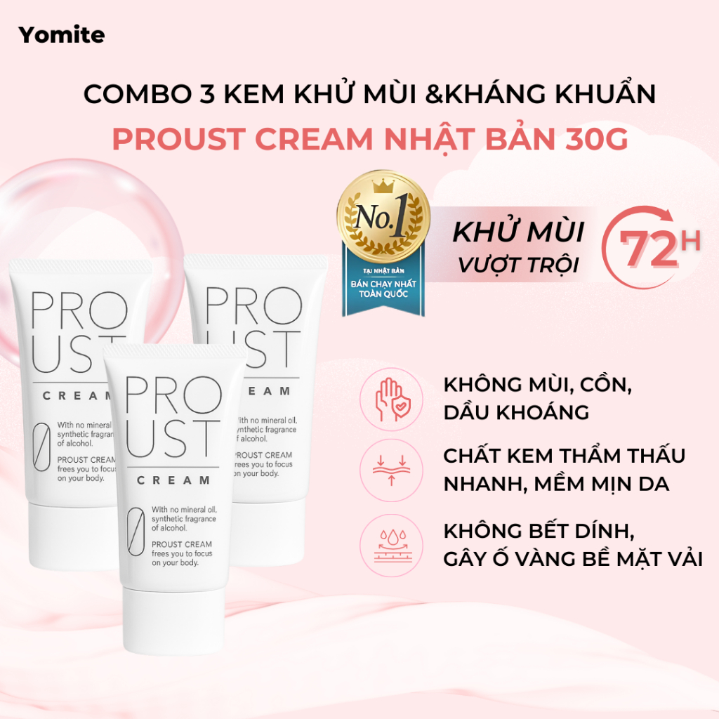 Kem Khử Mùi Proust Cream - Hình ảnh thực tế