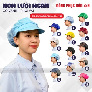 Nón Vải Lưới Công Nhân Dinos Cho Ngành Thực Phẩm, Thủy Sản - Co Giãn, Thoáng Khí, Nhiều Màu