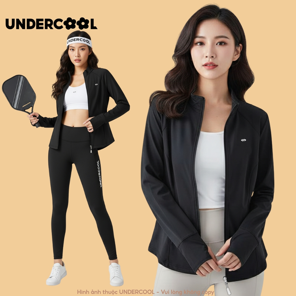 Áo Khoác Nữ Chống Nắng Đa Năng - Đi Nắng, Cản Gió Chất Vải Su Mỏng Nhẹ UNDERCOOL Thể thao, Co giãn tốt ACN12