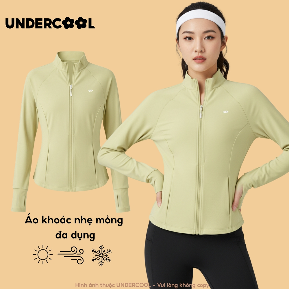 Áo Khoác Nữ Chống Nắng Đa Năng - Đi Nắng, Cản Gió Chất Vải Su Mỏng Nhẹ UNDERCOOL Thể thao, Co giãn tốt ACN12