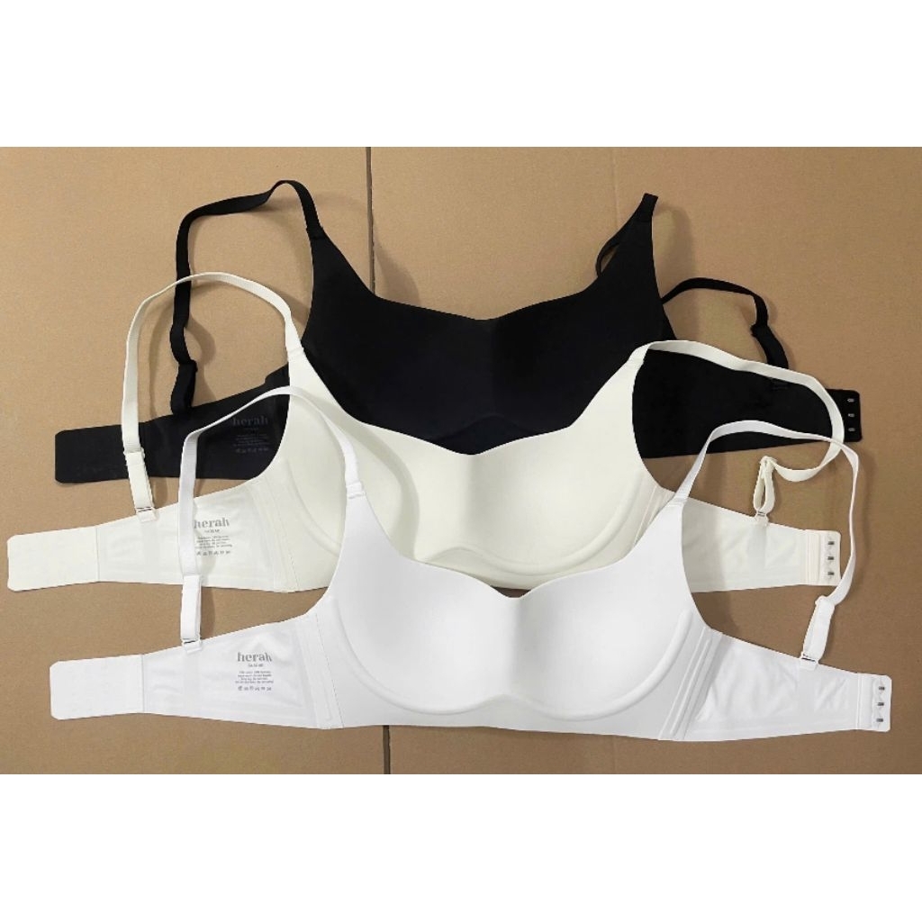 (BomoHouse) Áo bra/ ngực su mút liền, không gọng dáng cổ thuyền, có đệm Her@h* dư xịn.