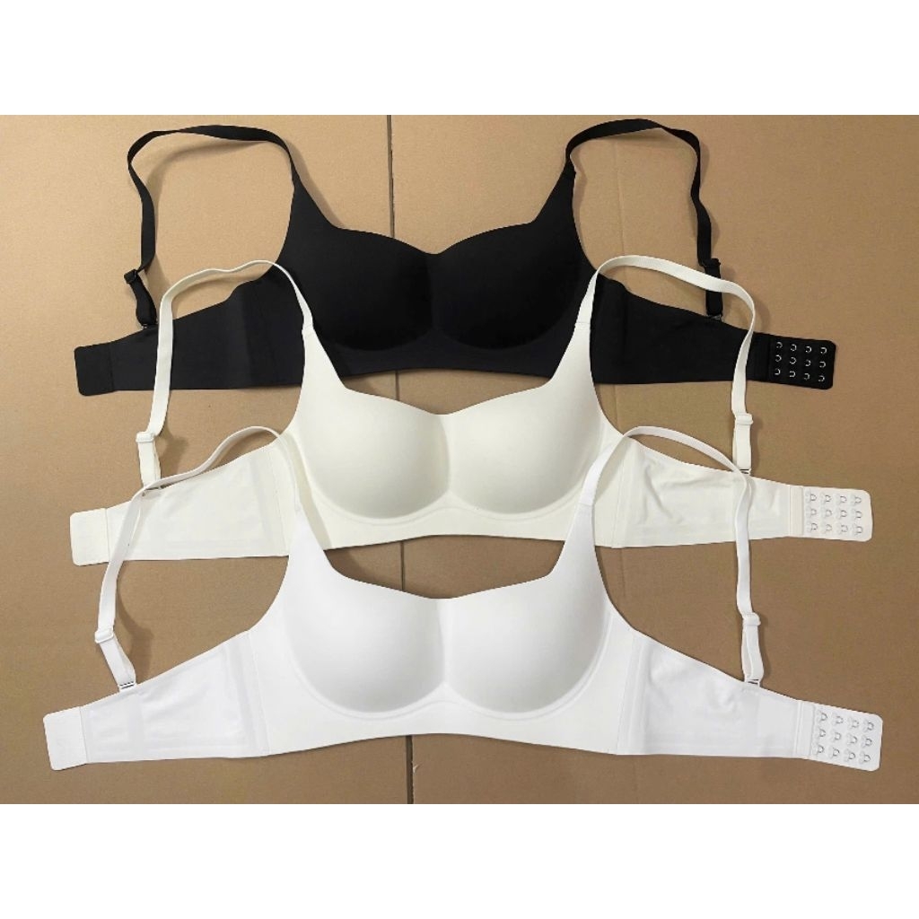 (BomoHouse) Áo bra/ ngực su mút liền, không gọng dáng cổ thuyền, có đệm Her@h* dư xịn.