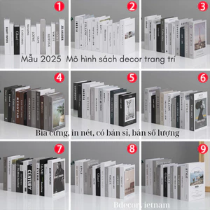 mô hình sách mô hình, sách decor trang trí, bìa cứng in nét [ bán từ 2 cuốn]