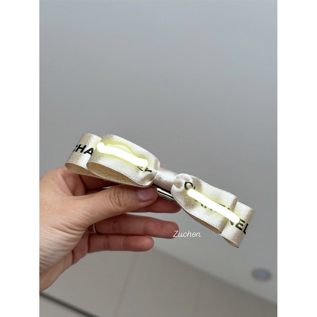 ZuchenbyKao Kẹp nơ ribon ánh kim xinh xắn